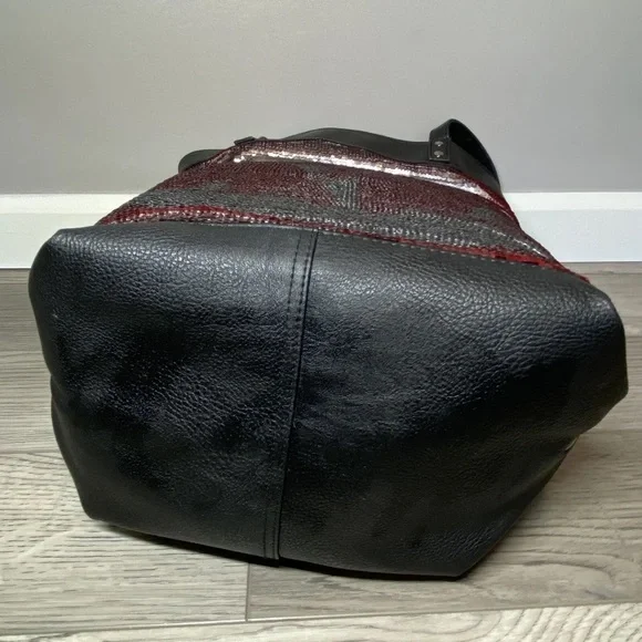 Disney Parks Star Wars Large Tote Bag 2 Sided Purse Flip Sequin w/ 4 Logo Design - Picture 8 of 16